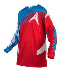 Motokrosový dres ALIAS MX A1 červený/cyan 2158-298