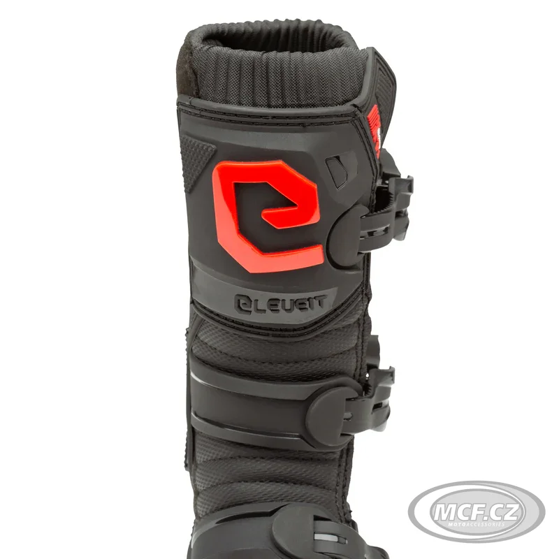 Dětské moto boty ELEVEIT X-PEAK černo/červené