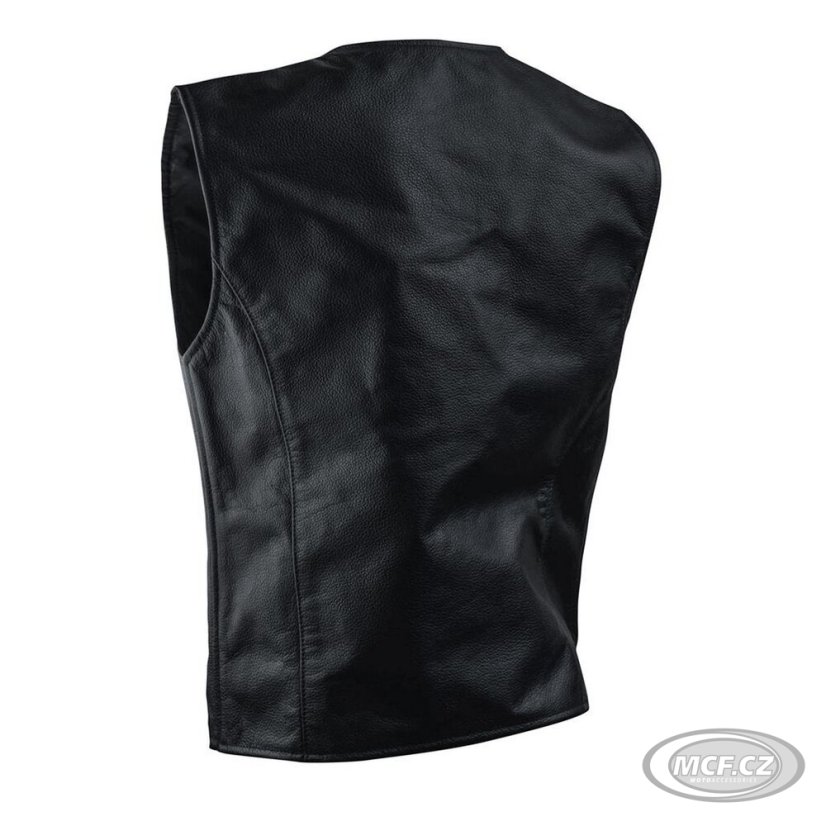 Kožená vesta RICHA FRINGES bez třásní černá