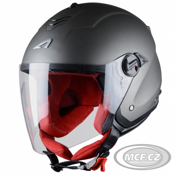 Moto přilba ASTONE MINIJET S gun metal matná