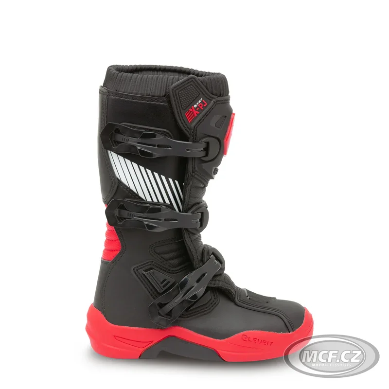 Dětské moto boty ELEVEIT X-PEAK černo/červené