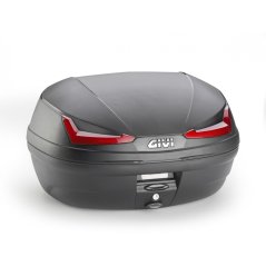 Kufr GIVI SIMPLY IV E455N černý (Monolock s vlastní plotnou), červené odrazky, 45l