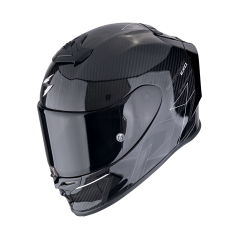 Moto přilba SCORPION EXO-R1 EVO CARBON AIR CYNERGY černo/bílá