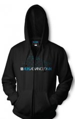 Mikina ALIAS MX CAD černá/cyan