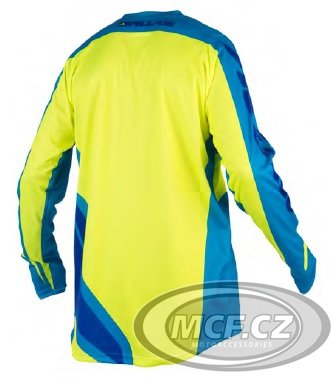Motokrosový dres ALIAS MX A2 cyan/neonově žlutý 2160-347