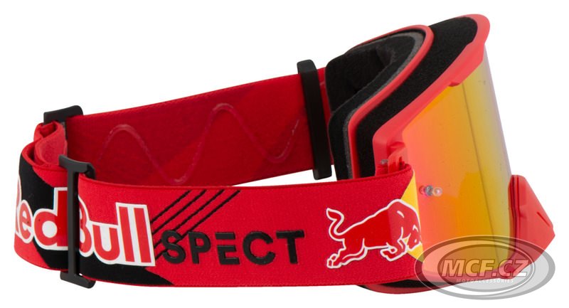 Motokrosové brýle RED BULL SPECT STRIVE S 009 červené s červeným sklem