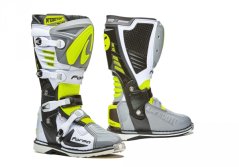 Moto boots FORMA PREDATOR 2.0 grey/white/fluo yellow
