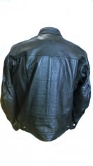 Moto bunda RICHA RETRO RACING černá kožená - nadměrná velikost