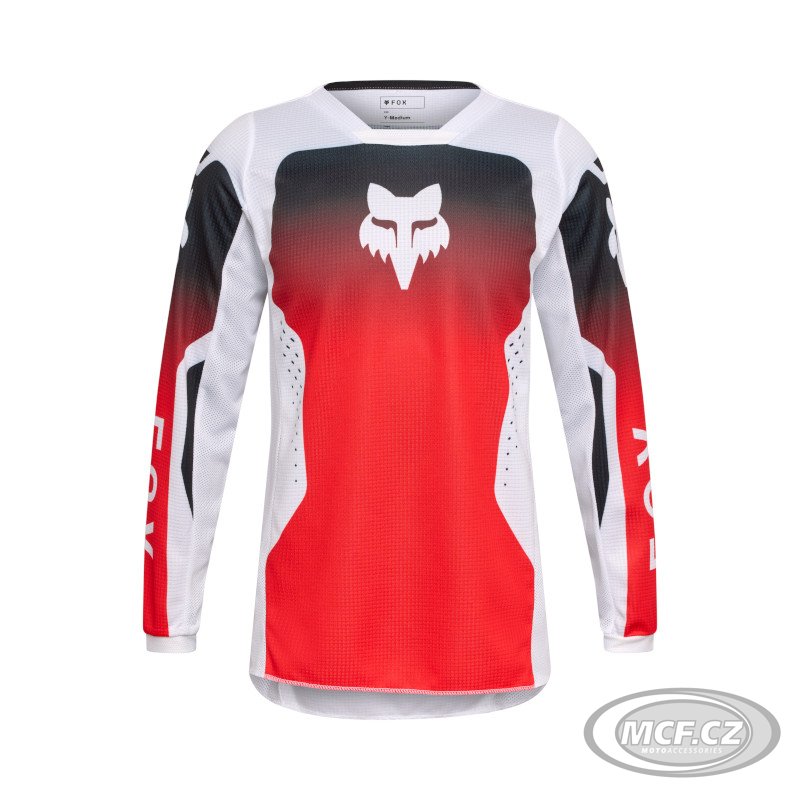 Dětský dres FOX 180 Jersey Youth Shield fluo červený 36328-110