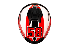 Moto přilba GPC HELMETS SIC58 černo/bílo/červená