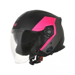 Moto přilba ORIGINE PALIO 2.0 + BLUETOOTH matná růžovo/černá