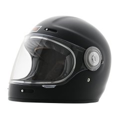 Retro helma na moto ORIGINE VEGA solid černá matná