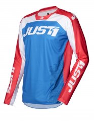 Dres JUST1 J-FORCE TERRA modro/červeno/bílý