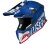 Moto přilba JUST1 J12 PRO RACER matná bílo/modrá