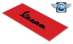Koberec pod moto 80x200cm VESPA červeno/černý 2001