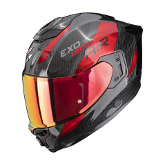 Motorcycle helmet SCORPION EXO-1500 CARBON AIR PLATTED black/red