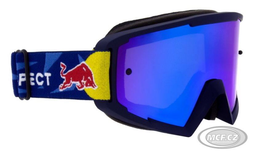 Motokrosové brýle RED BULL SPECT WHIP 015 modré s modrým sklem