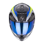 Moto přilba SCORPION EXO-1400 CARBON AIR LEGIONE modro/neonově žlutá