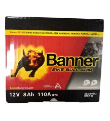 Moto baterie BANNER BTX9-BS