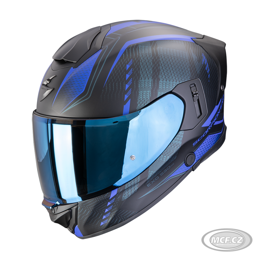 Moto přilba SCORPION EXO-530 AIR THERAS matná černo/modrá