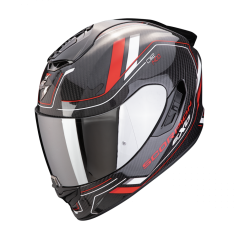 Moto přilba SCORPION EXO-1400 EVO II CARBON AIR MIRAGE černo/červeno/bílá