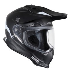 Moto přilba JUST1 J14-F ELITE matná černo/bílá