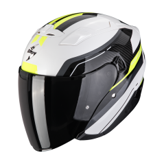 Motorcycle helmet SCORPION EXO-230 HIPE white/black/fluo yellow