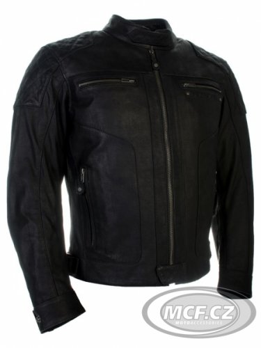 Moto bunda RICHA DETROIT černá kožená- nadměrná velikost