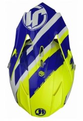 Dětský kšilt JUST1 J32 PRO KICK bílo/modro/žlutý