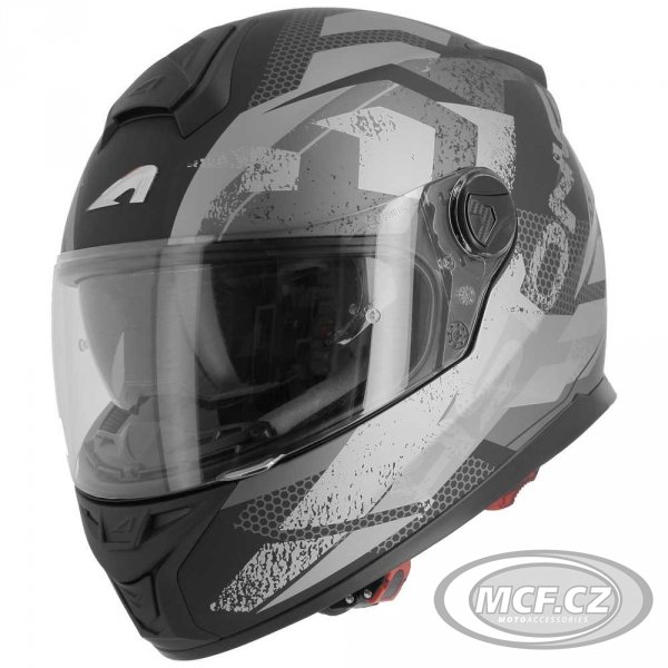 Moto přilba ASTONE GT800 EVO TRACK matná šedá