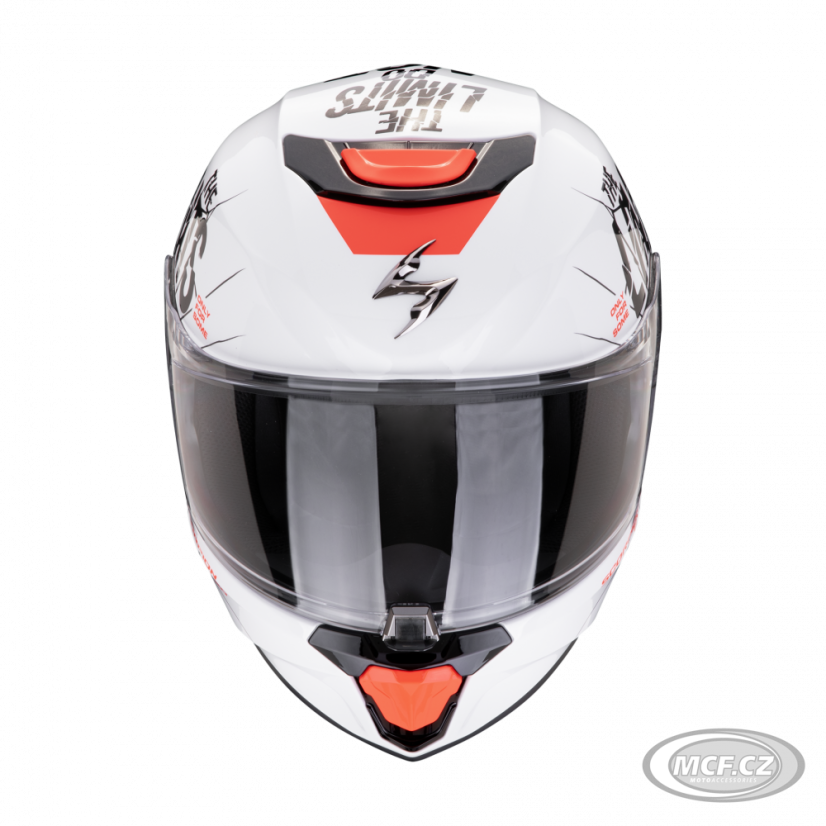 Dětská moto přilba SCORPION EXO-JNR AIR BOUM bílo/černá