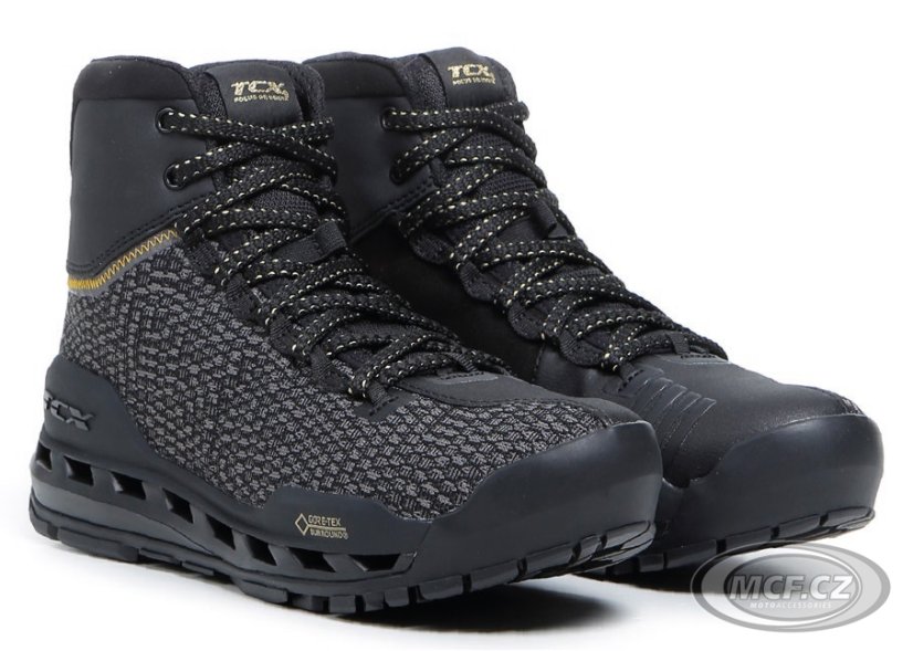 Moto boots TCX CLIMATREK SURROUND GORE-TEX LADY black/gold