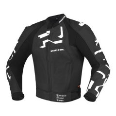Motorcycle leather jacket RICHA STRADALE black/white