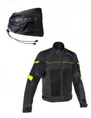 Moto bunda ONBOARD 3D-AIR černo/neonově žlutá