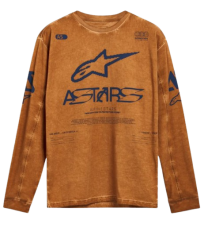 Triko s dlouhým rukávem ALPINESTARS NOOK LS hnědé 1244-42200 8180