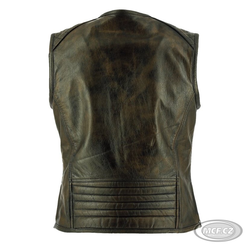 Kožená vesta RICHA COLT vintage hnědá