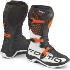 Dětské moto boty FORMA DRIFT černo/oranžovo/bílé