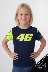 Dětské triko VR46 LUNA HERITAGE tmavě modré 564802