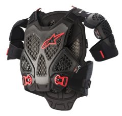 Alpinestars A-6 Body Protector – Black/Anthracite/Red  6700022-1036
