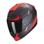 Motorcycle helmet SCORPION EXO-1400 EVO CARBON AIR KENDAL matt black/red