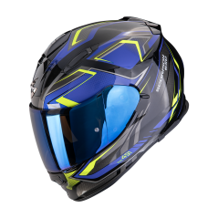 Moto přilba SCORPION EXO-491 ZUMO černo/modro/fluo žlutá