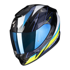 Moto přilba SCORPION EXO-1400 EVO AIR THELIOS černo/modro/neonově žlutá