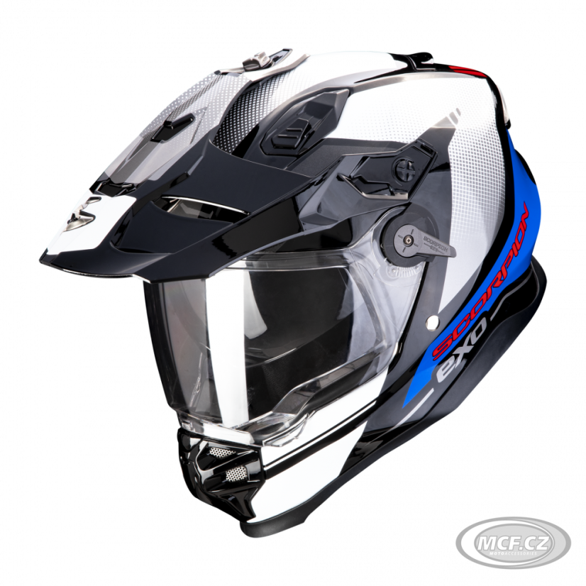 Moto přilba SCORPION ADF-9000 AIR TRAIL černo/modro/bílá