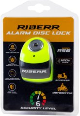 Riderr Zámek brzdového kotouče RS6 Alarm fluo zelený