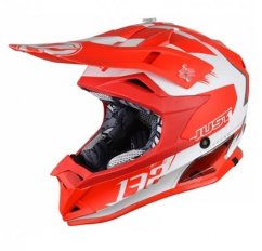 Dětská helma JUST1 J32 PRO KICK bílo/červená