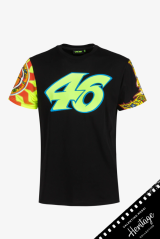 Triko VR46 HERITAGE Sole Luna Rossifumi černé 527604