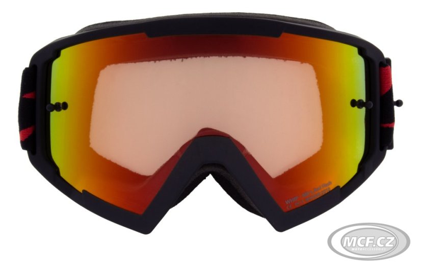 Motokrosové brýle RED BULL SPECT WHIP 014 černé s červeno/žlutým sklem