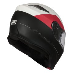 Moto přilba ORIGINE DELTA BASIC VIRGIN matná červeno/bílo/černá