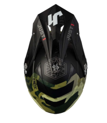 Kšilt JUST1 J39 KINETIC camo/army zeleno/černý
