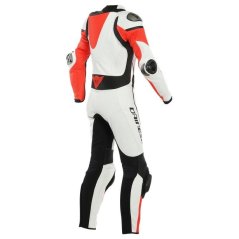 Dámská moto kombinéza DAINESE IMATRA bílo/fluo červeno/černá